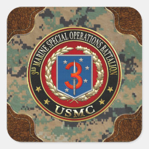 Sticker Carré 3ème MSOB [3D]