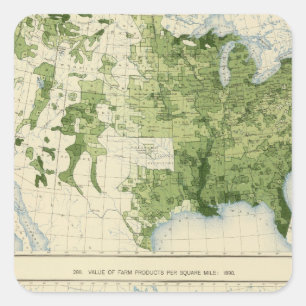 Sticker Carré 45 Produits agricoles de valeur 1890