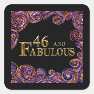 Sticker Carré 46e anniversaire
