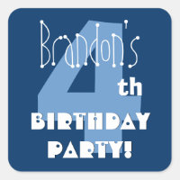 4e anniversaire Nom personnalisé Marine et bébé bl