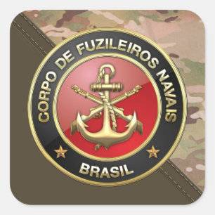 Sticker Carré [500] Corpo De Fuzileiros Navais [Brasil] (CFN)