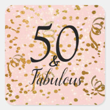 50 et fabuleux fête d'anniversaire Pink Gold Confe