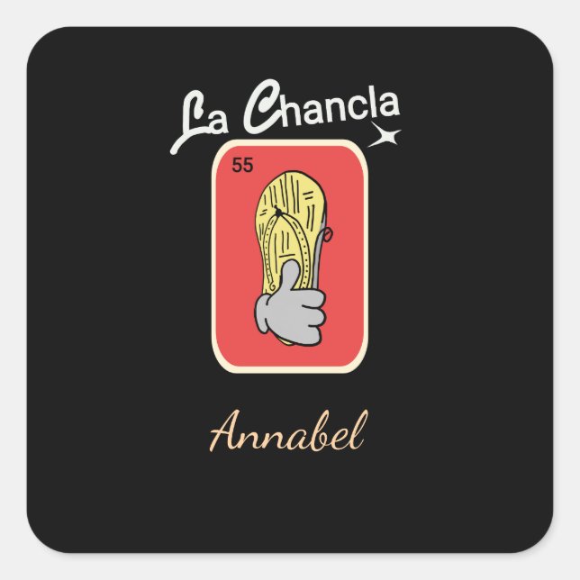 Sticker Carré 55 La Chancla (Devant)