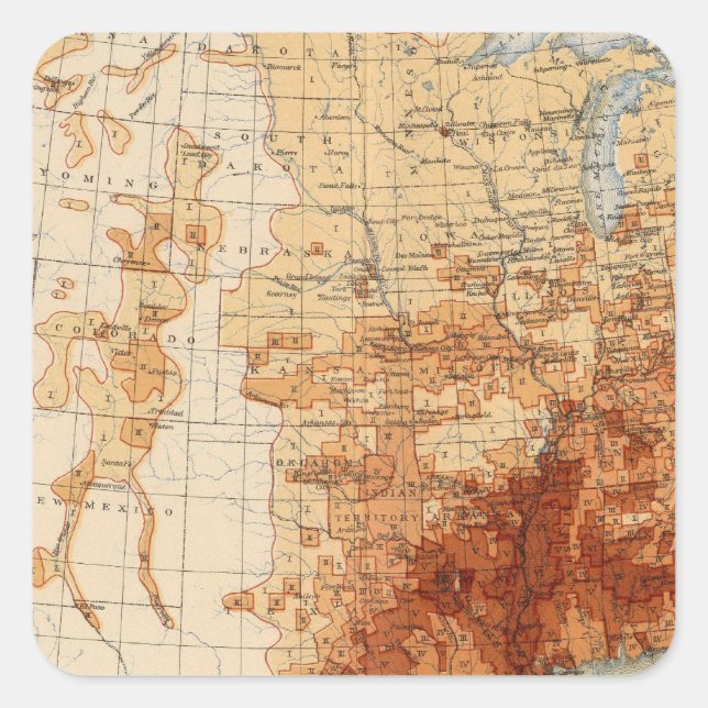 Sticker Carré 56 Proportion de Noirs (Devant)