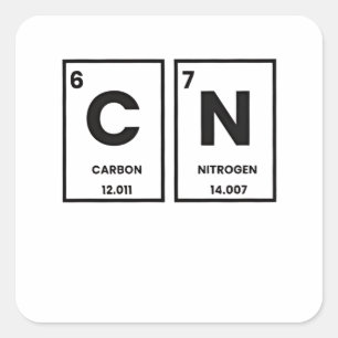 Sticker Carré 67 Élément de table périodique Chimie Mème mason
