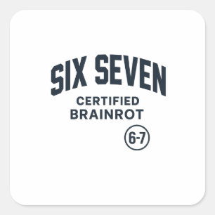 Sticker Carré 6 7 Rotation cérébrale certifiée