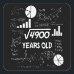 Sticker Carré 70 Ans Enseignant en mathématiques Anniversaires 7<br><div class="desc">Design Anniversaire Pour toute personne qui a de l'horoscope dire difficile & têtu Mais tout à fait digne.Portez-le avec fierté au travail,  gym scolaire parfait pour s'accoupler avec des shorts,  des leggings ou des jeans pour un look décontracté et tendance</div>