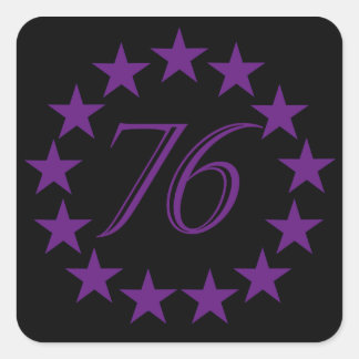 Sticker Carré 76 Purple Edition