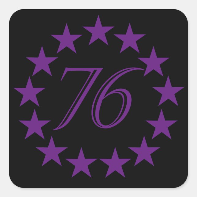 Sticker Carré 76 Purple Edition (Devant)