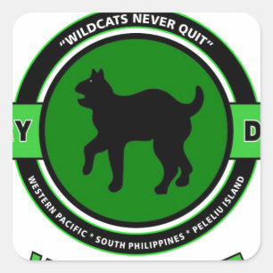 STICKER CARRÉ 81E DIVISION D'INFANTERIE "WILDCAT"