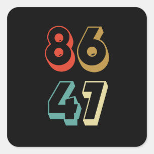 Sticker Carré 8647 Ant-Trump