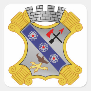 Sticker Carré 8e régiment d'infanterie - DUI
