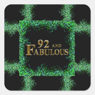 Sticker Carré 92e anniversaire