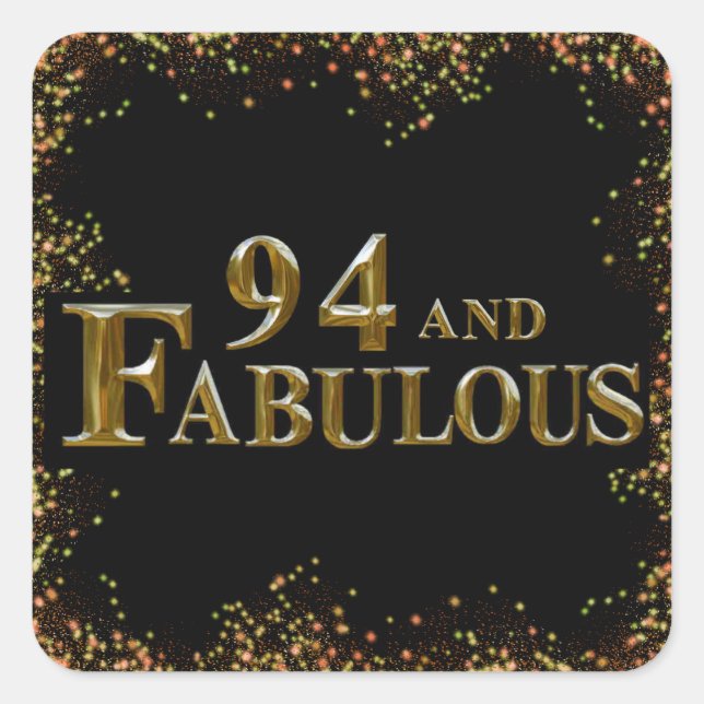 Sticker Carré 94e anniversaire  (Devant)