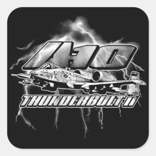 Sticker Carré A-10 Thunderbolt II