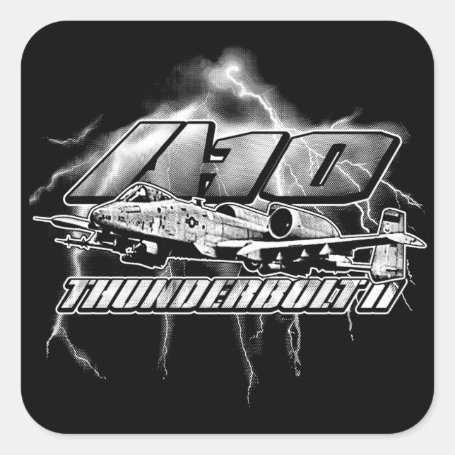 Sticker Carré A-10 Thunderbolt II (Devant)