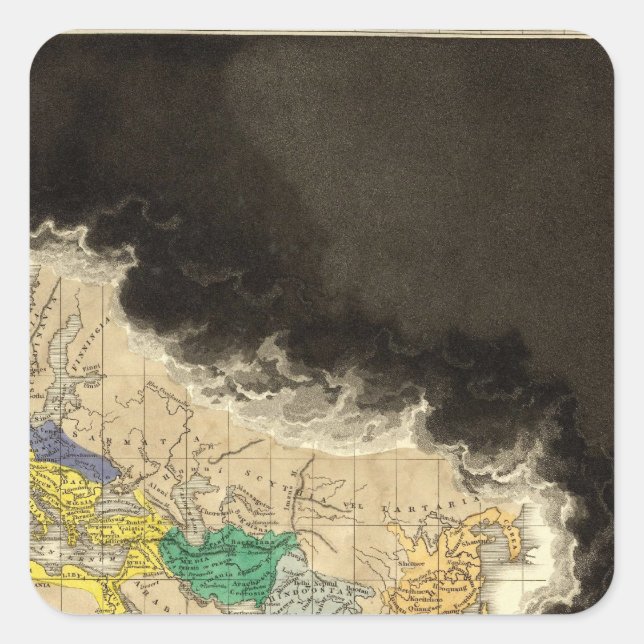 Sticker Carré À la mort de Constantine 337 AD (Devant)