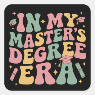 Sticker Carré à l'époque de mon master diplôme de master