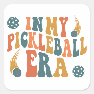 Sticker Carré À Mon Époque De Pickleball, Drôle Paddleball Dit :