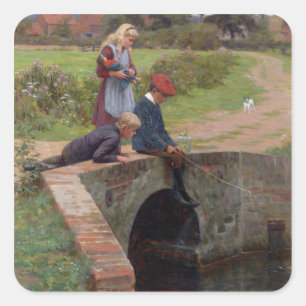 Sticker Carré A Nibble, 1914 (huile sur panneau)