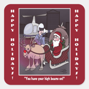 Sticker Carré à poutres hautes