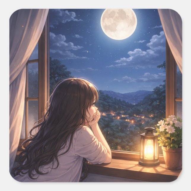 Sticker Carré A Quiet Conversation with the Sky (Devant)