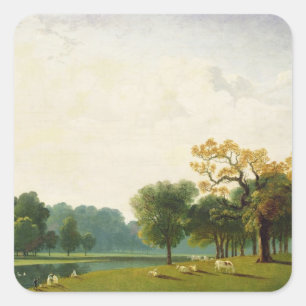 Sticker Carré A View of the Serpentine, 1815