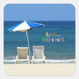 Sticker Carré Aaah...retraite