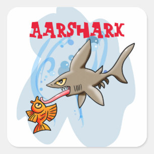 Sticker Carré Aarshark