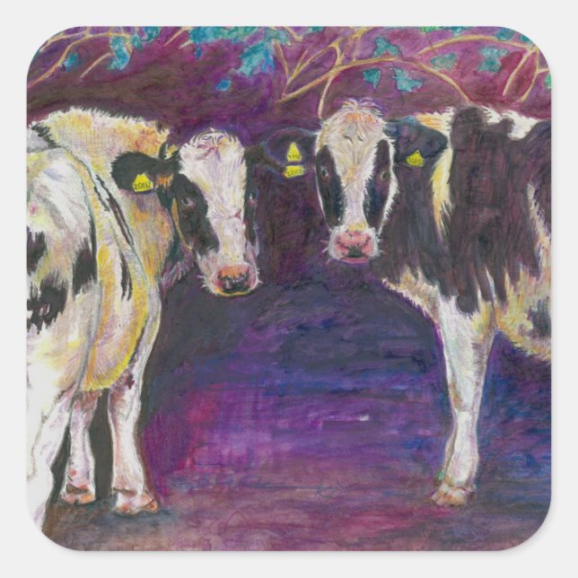 Sticker Carré Abri des vaches 2011 (Devant)