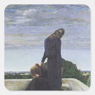Sticker Carré « Abschied » (Adieu) par Heinrich Vogeler