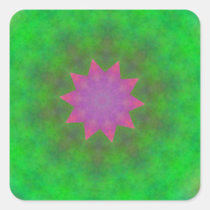 Sticker Carré Abstrait