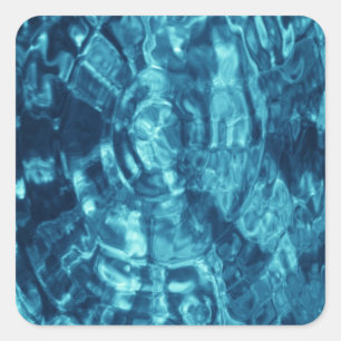 Sticker Carré Abstrait bleu