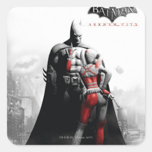Sticker Carré AC Poster - Batman & Harley