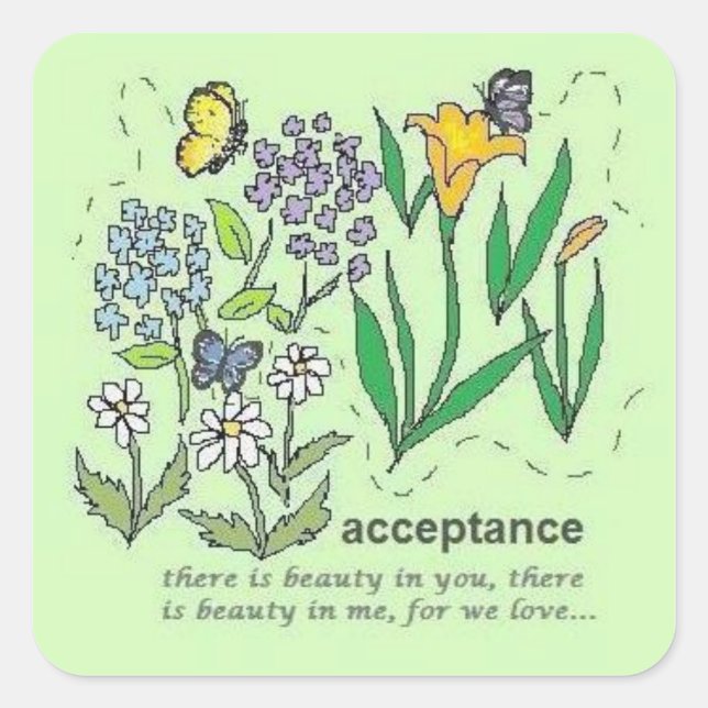 Sticker Carré acceptation (Devant)