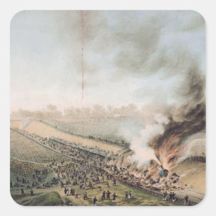 Sticker Carré Accident du chemin de fer Versailles à Bellevue