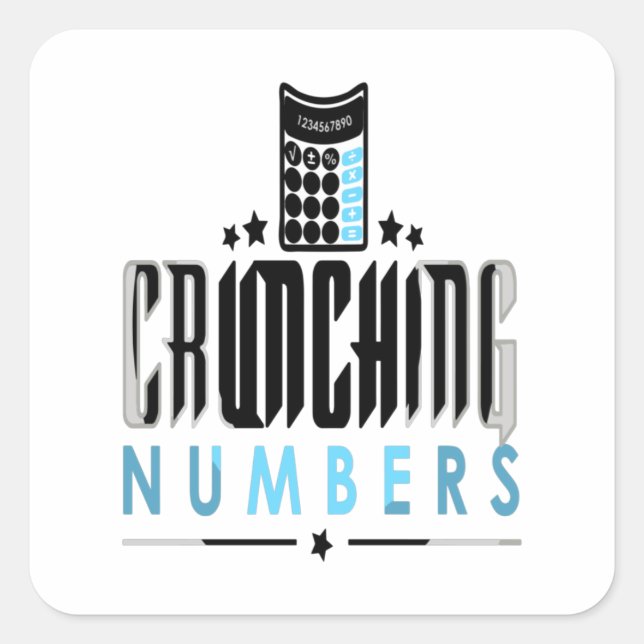 Sticker Carré Accountant (Devant)