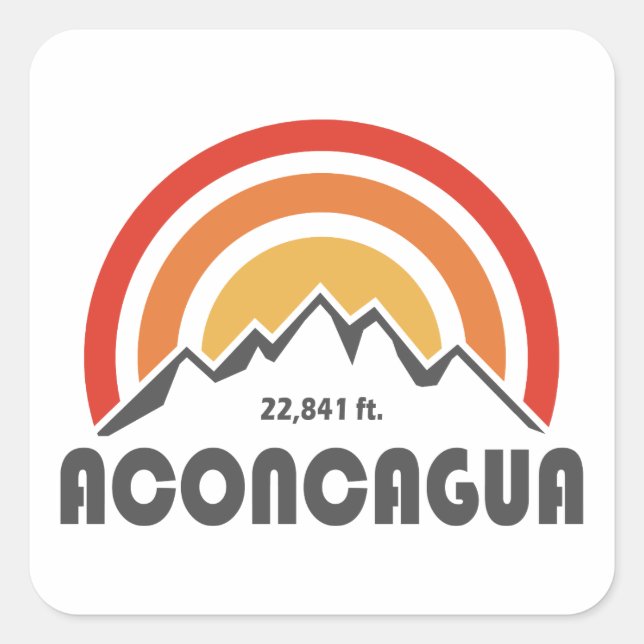 Sticker Carré Aconcagua (Devant)