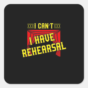 Sticker Carré Acteur Répétition