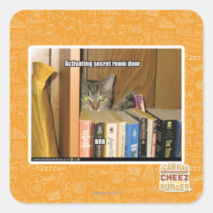 Sticker Carré Activation de la porte secrète