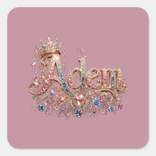 Sticker Carré Adam Crown Design