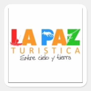 Sticker Carré Adesivo La Paz entre cielo y tierra