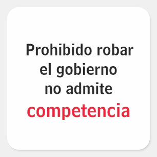 Sticker Carré Adesivo pas de bar