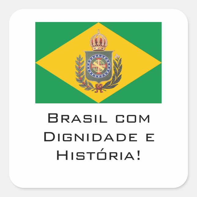 Sticker Carré Adhésive Monarchie Dignité (Devant)