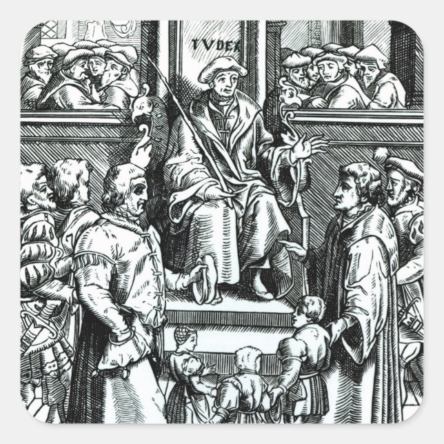 Sticker Carré Adoption des enfants orphelins (Devant)