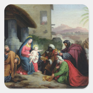Sticker Carré Adoration des Mages, c.1833-36