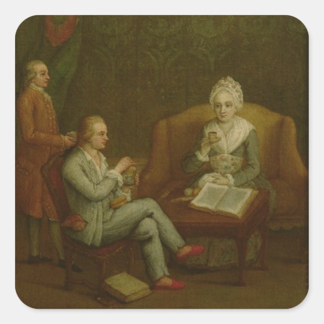 Sticker Carré Adriana Giustinian Barbarigo et son fils Gerolamo (Devant)