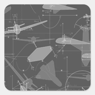 Sticker Carré Aérodynamique