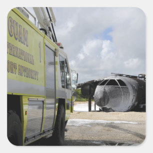 Sticker Carré Aéroport WONPAT de Guam