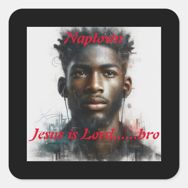 Sticker Carré affiche (Devant)